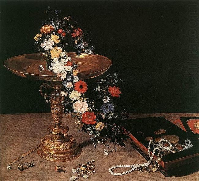 Still-Life with Garland of Flowers and Golden Tazza, Jan Brueghel